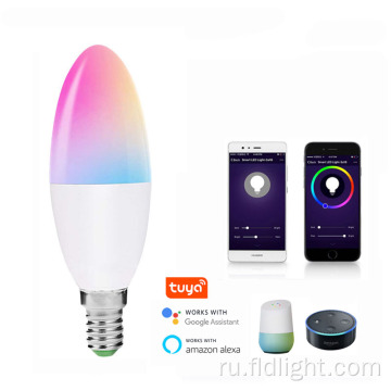 Alexa Tuya Led Bulb Умная многоцветная лампа с Wi-Fi